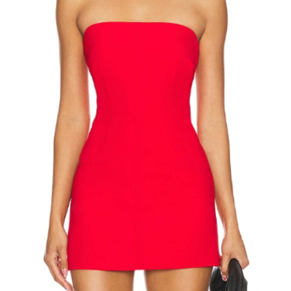 Lovers and Friends Red Strapless Mini Dress